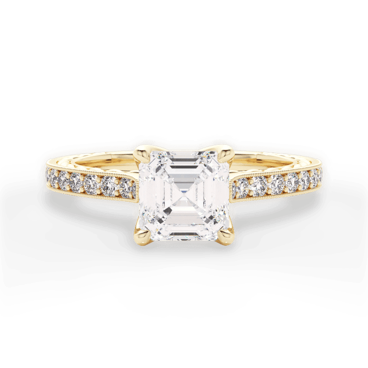 14kt Yellow Gold/18kt Yellow Gold/asscher/top sku 1ASZ2861