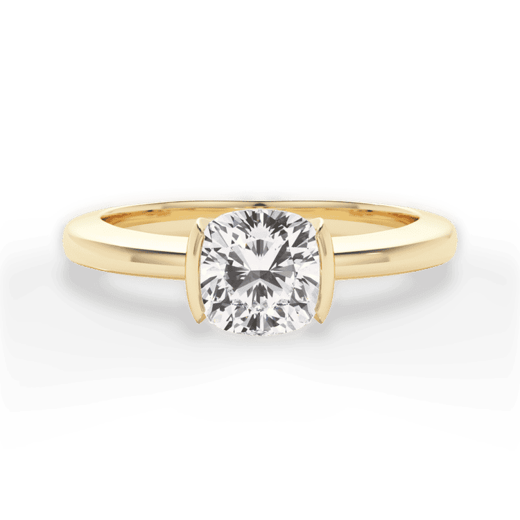 14kt Yellow Gold/18kt Yellow Gold/cushion/top sku 1CUZ1065