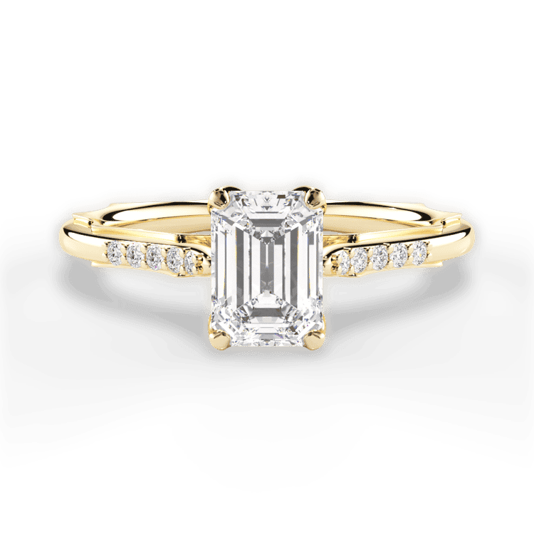 14kt Yellow Gold/18kt Yellow Gold/emerald/top sku 1ECZ2841