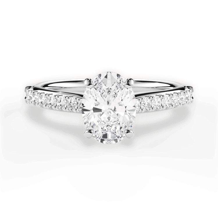14kt White Gold/18kt White Gold/Platinum/oval/top sku 1OZ2489