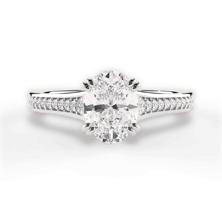 14kt White Gold/18kt White Gold/Platinum/oval/top sku 1OZ2493