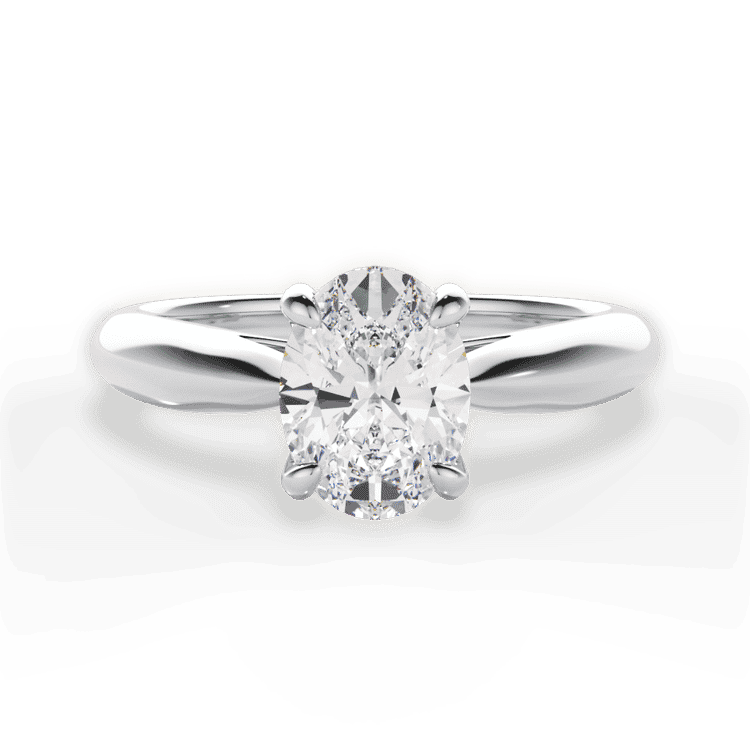 14kt White Gold/18kt White Gold/Platinum/oval/top sku 1OZ7244