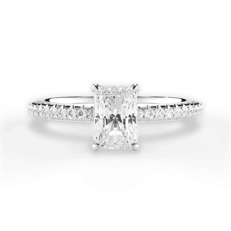 14kt White Gold/18kt White Gold/Platinum/radiant/top sku 1PCZ4777