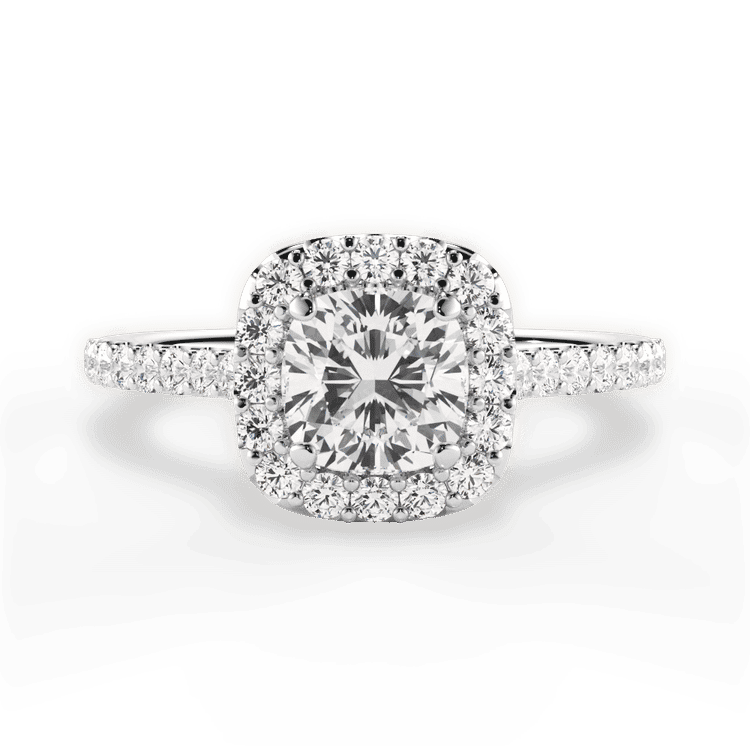 14kt White Gold/18kt White Gold/Platinum/cushion/top sku 1CUZ1321