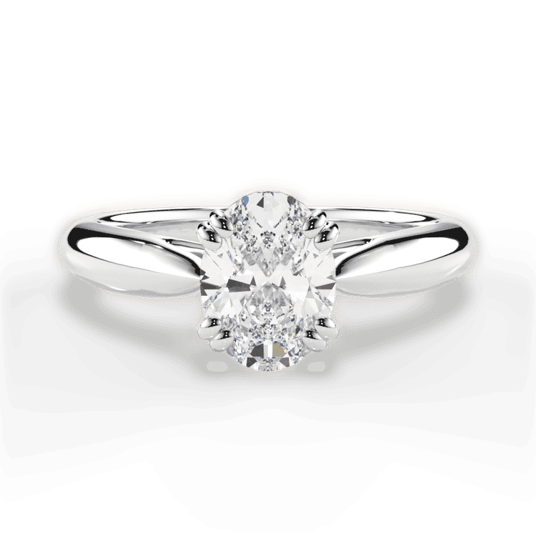 14kt White Gold/18kt White Gold/Platinum/oval/top sku 1OZ7242