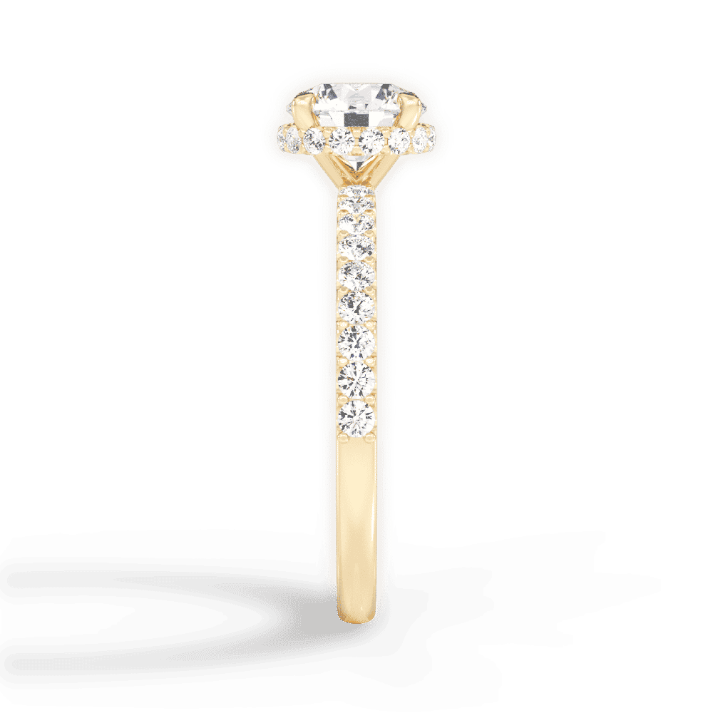 14kt Yellow Gold/18kt Yellow Gold/round/perspective