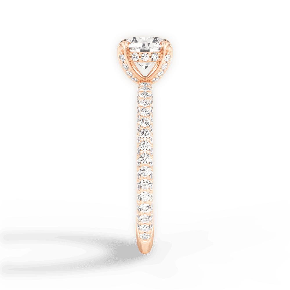 14kt Rose Gold/18kt Rose Gold/round/perspective