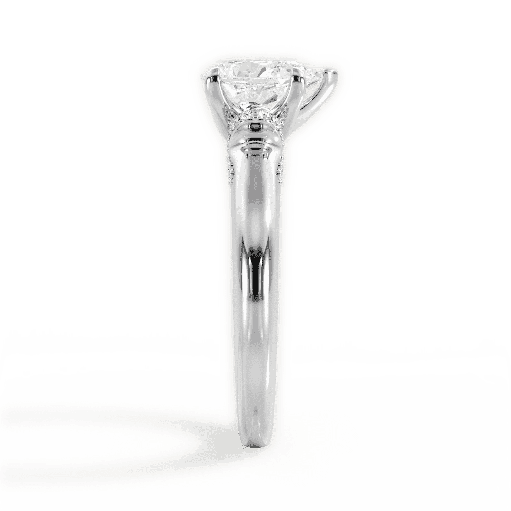 14kt White Gold/18kt White Gold/Platinum/pear/perspective