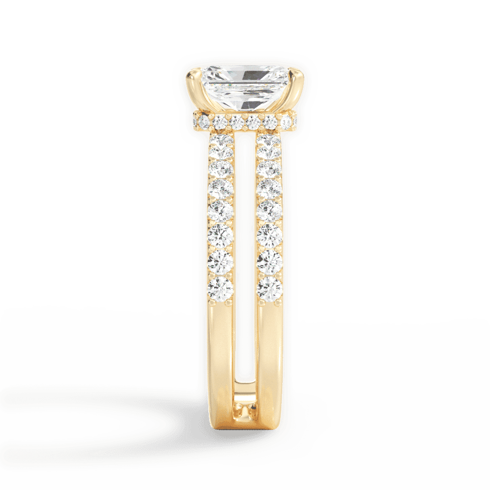 14kt Yellow Gold/18kt Yellow Gold/radiant/perspective