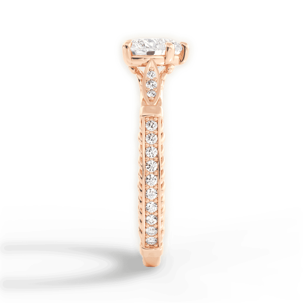 14kt Rose Gold/18kt Rose Gold/heart/perspective