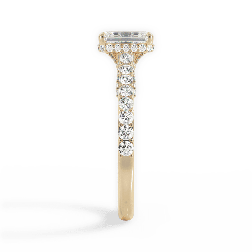 14kt Yellow Gold/18kt Yellow Gold/emerald/perspective