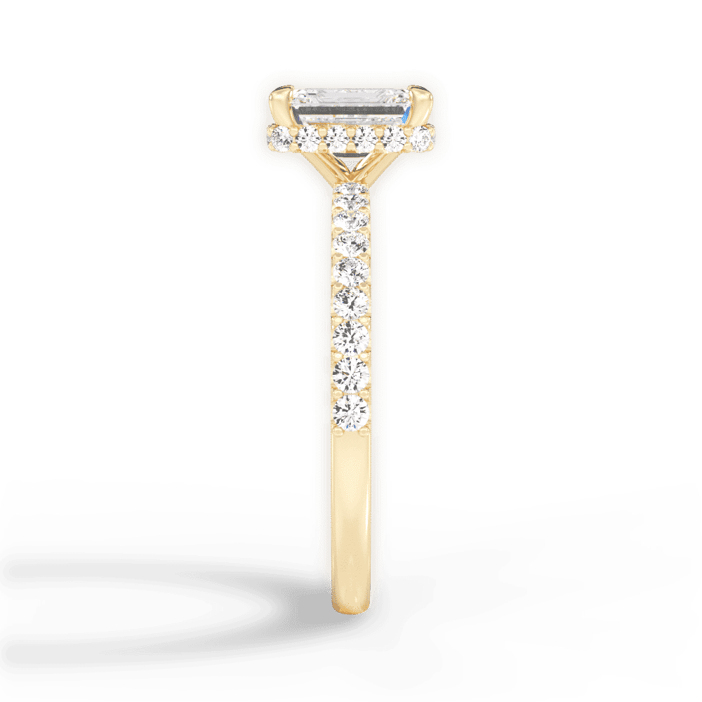 14kt Yellow Gold/18kt Yellow Gold/emerald/perspective