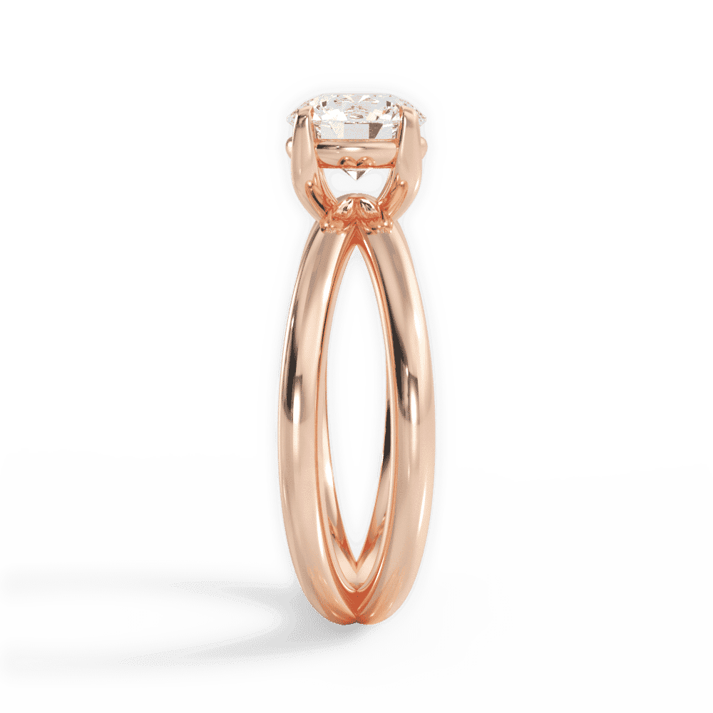 14kt Rose Gold/18kt Rose Gold/round/perspective