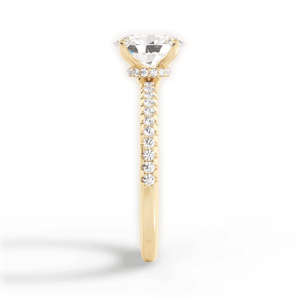 14kt Yellow Gold/18kt Yellow Gold/oval/perspective