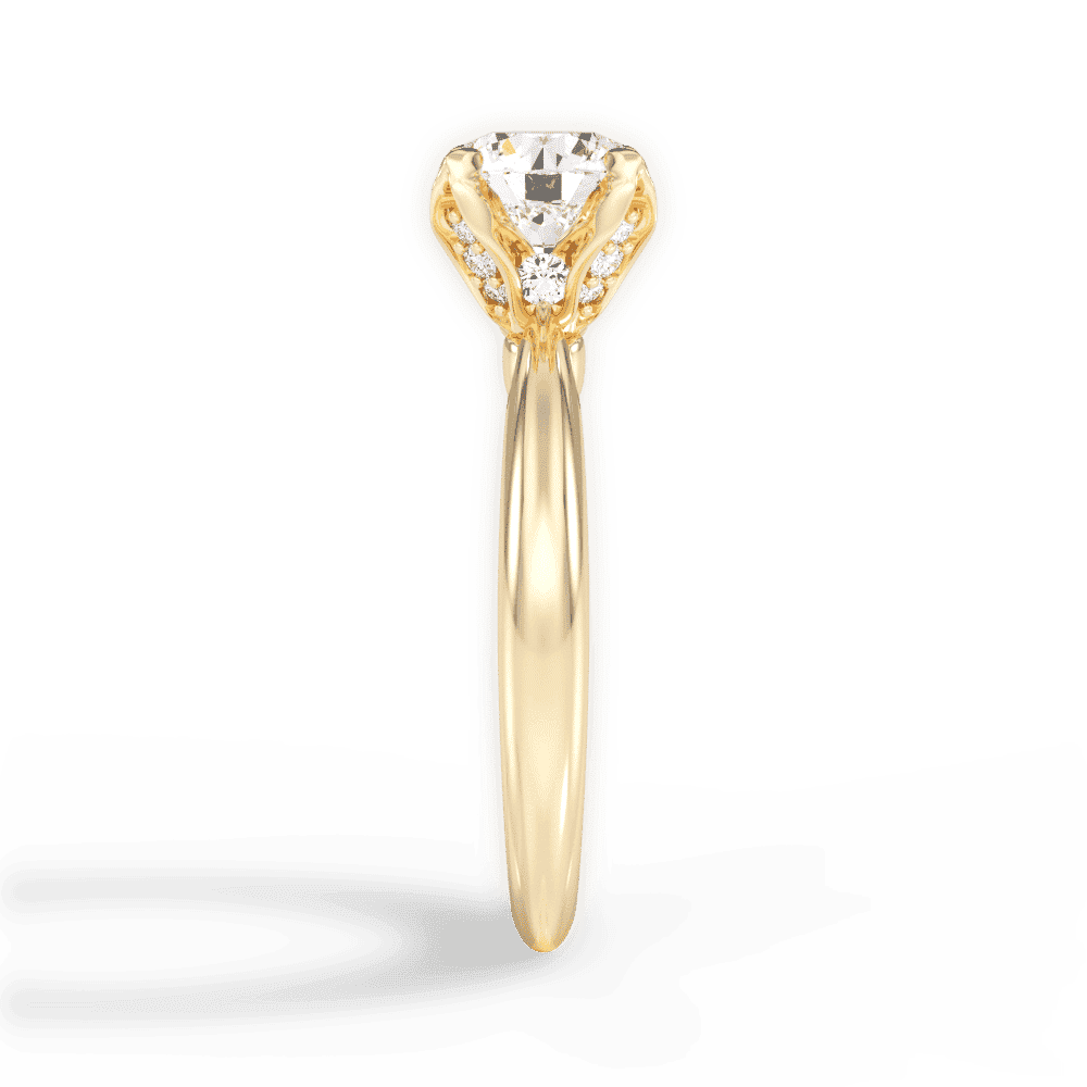 14kt Yellow Gold/18kt Yellow Gold/round/perspective