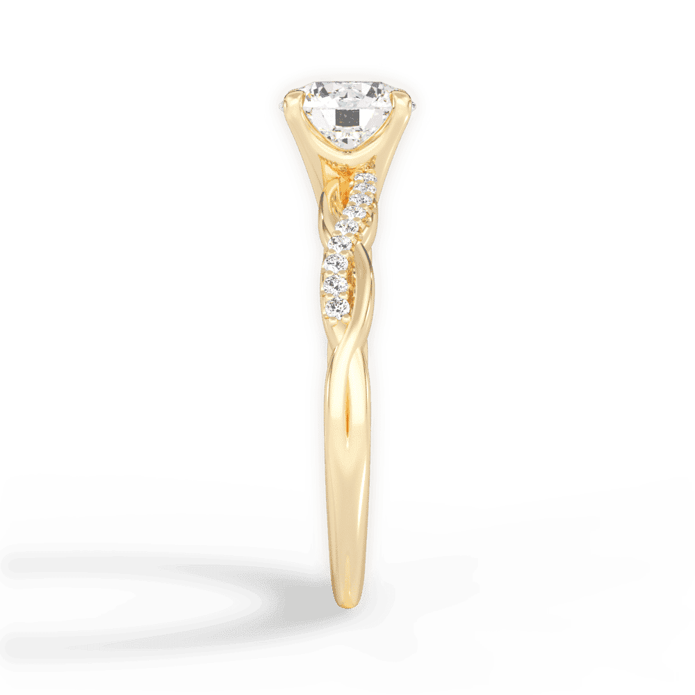 14kt Yellow Gold/18kt Yellow Gold/round/perspective