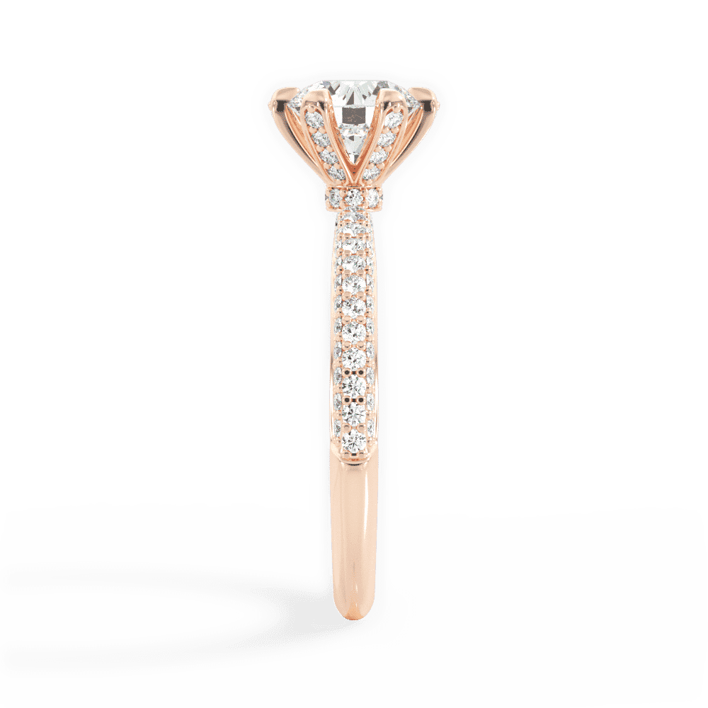 14kt Rose Gold/18kt Rose Gold/round/perspective