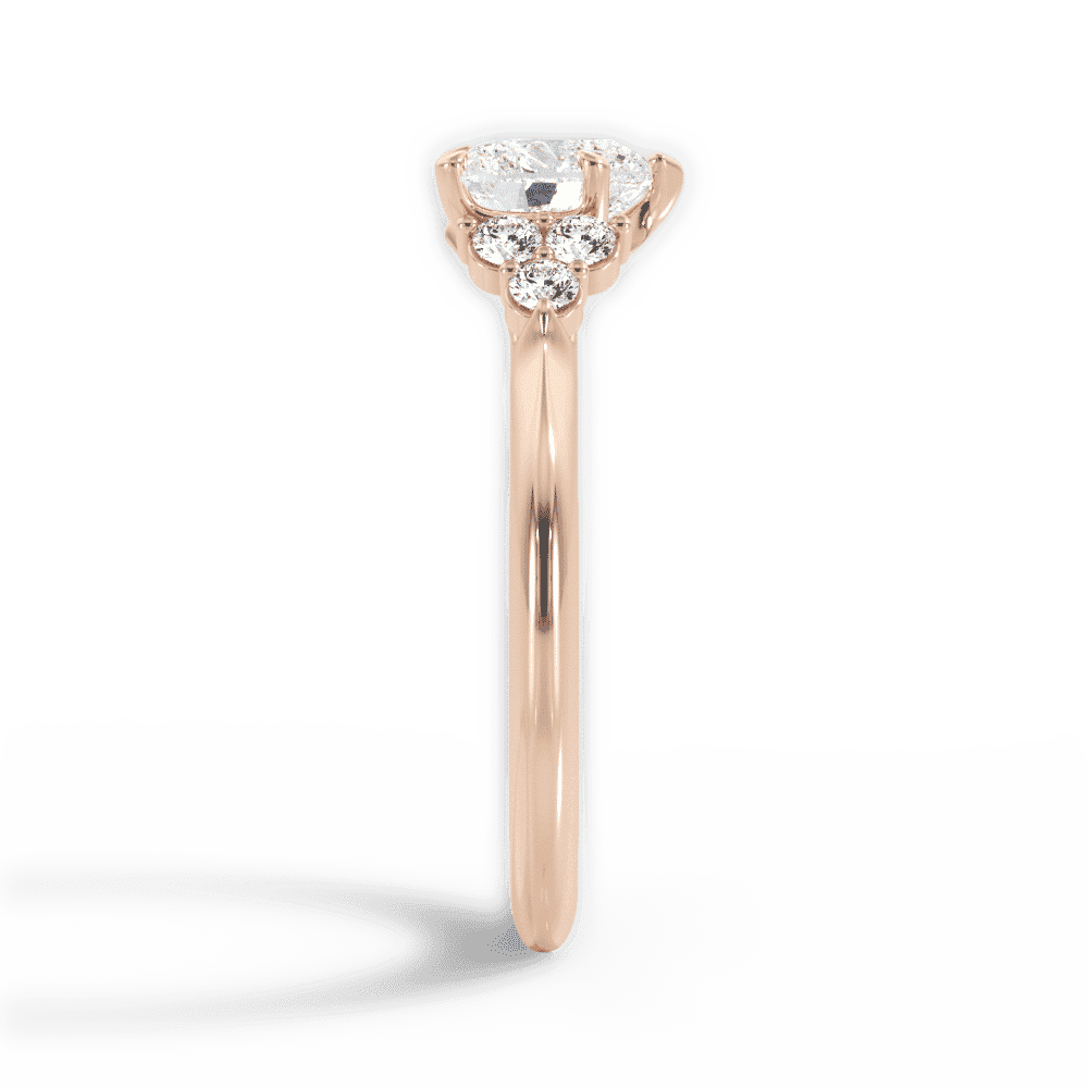 14kt Rose Gold/18kt Rose Gold/heart/perspective