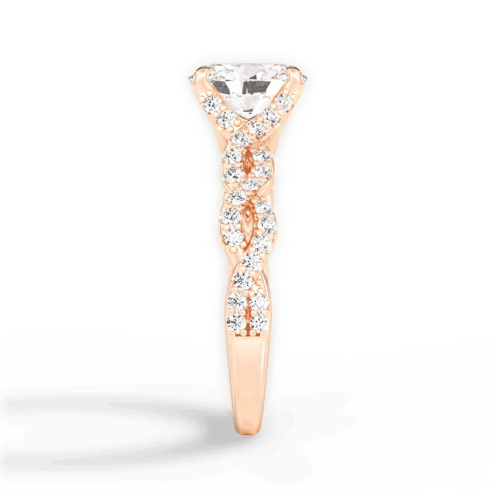 14kt Rose Gold/18kt Rose Gold/oval/perspective