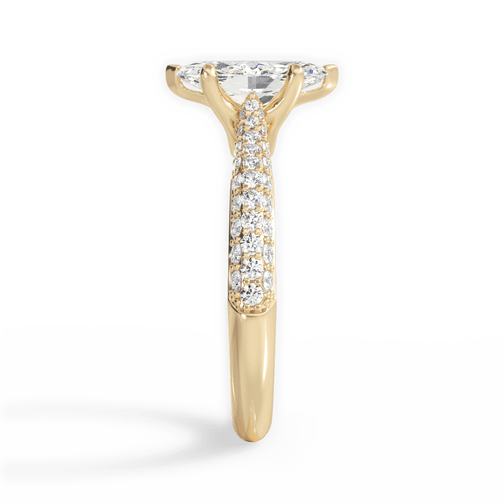 14kt Yellow Gold/18kt Yellow Gold/marquise/perspective