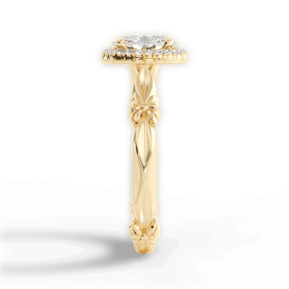 14kt Yellow Gold/18kt Yellow Gold/oval/perspective