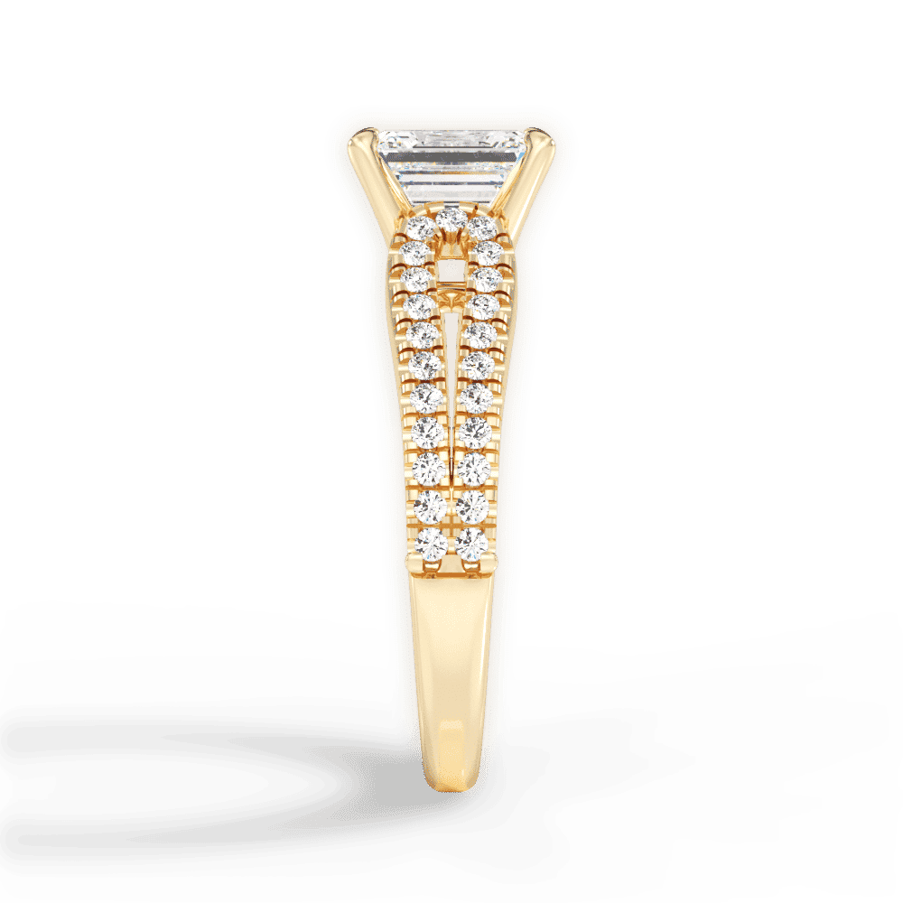 14kt Yellow Gold/18kt Yellow Gold/emerald/perspective