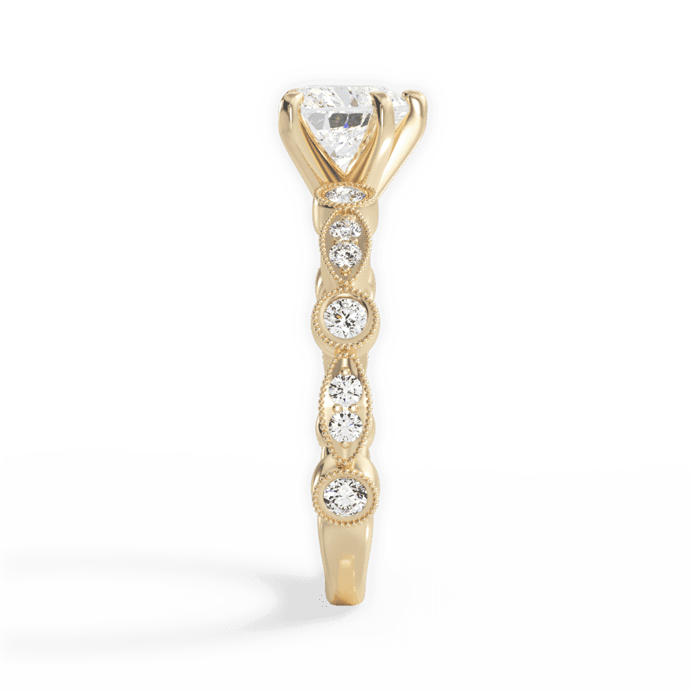 14kt Yellow Gold/18kt Yellow Gold/heart/perspective