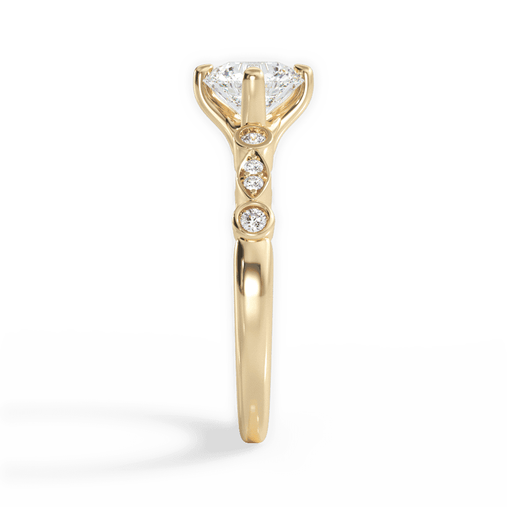 14kt Yellow Gold/18kt Yellow Gold/round/perspective