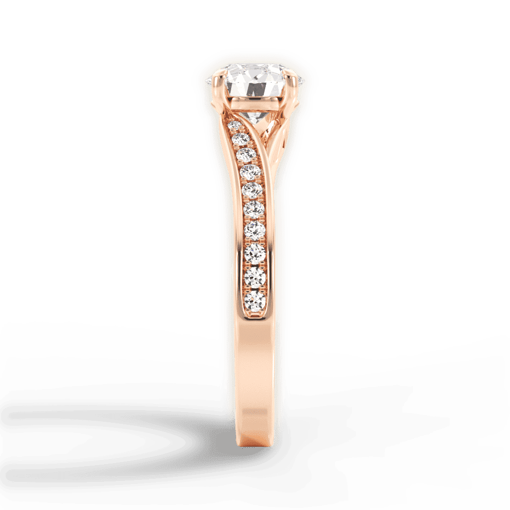 14kt Rose Gold/18kt Rose Gold/round/perspective