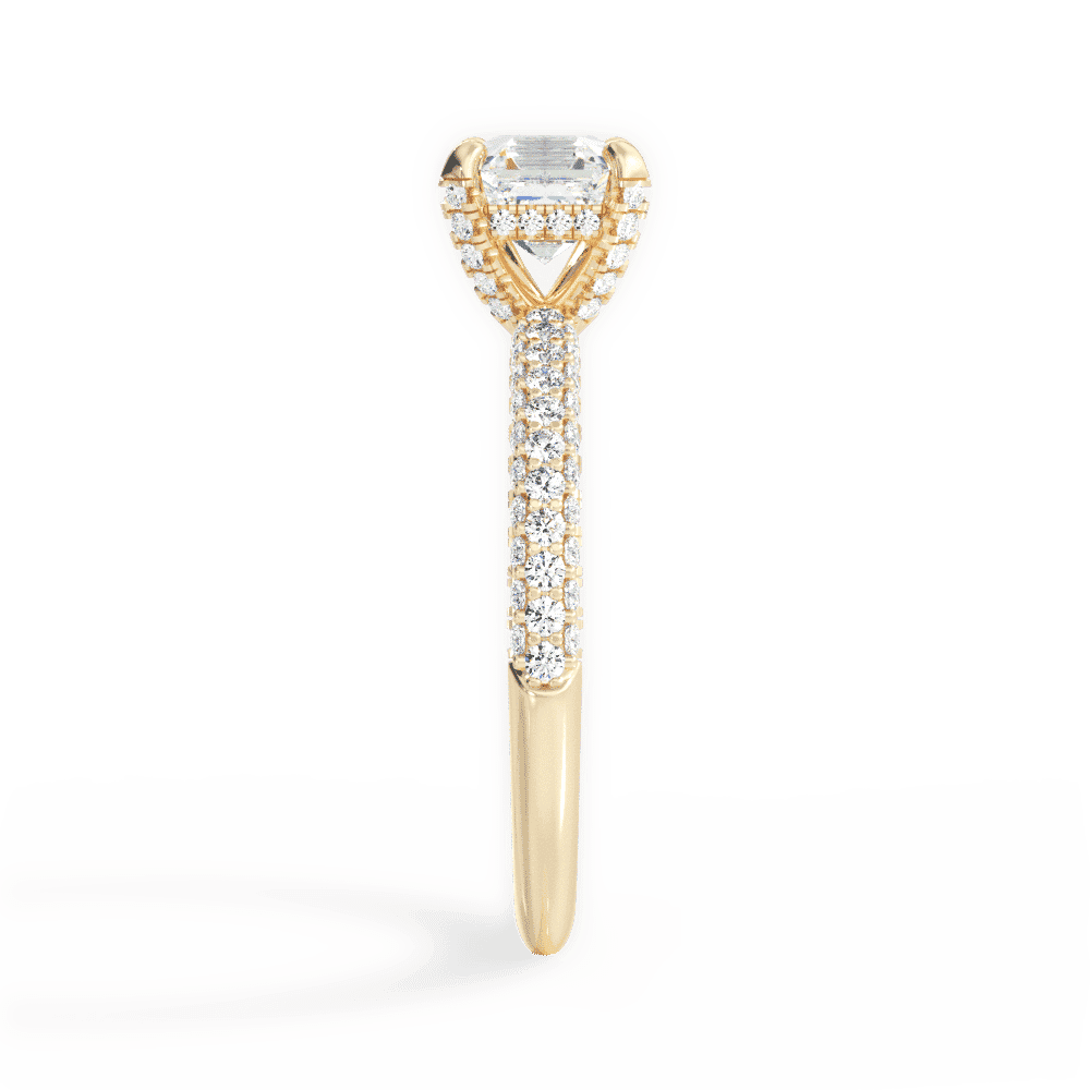 14kt Yellow Gold/18kt Yellow Gold/asscher/perspective