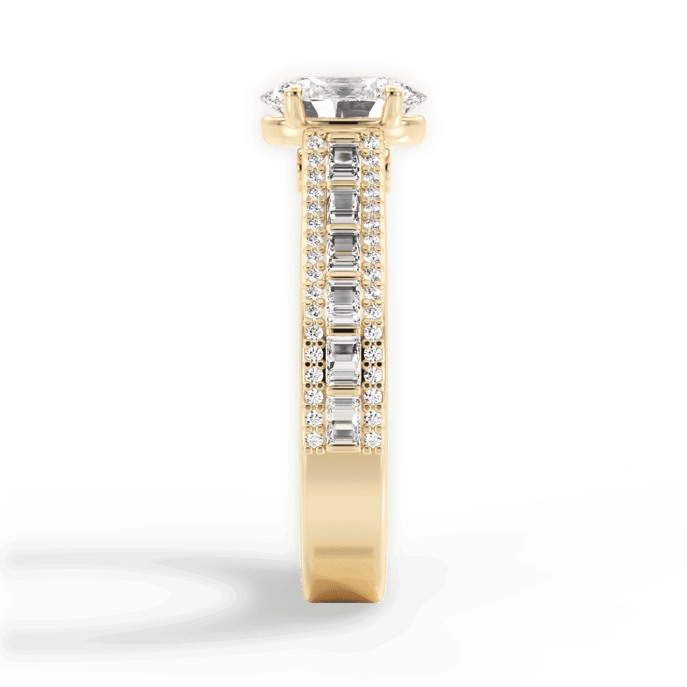 14kt Yellow Gold/18kt Yellow Gold/oval/perspective