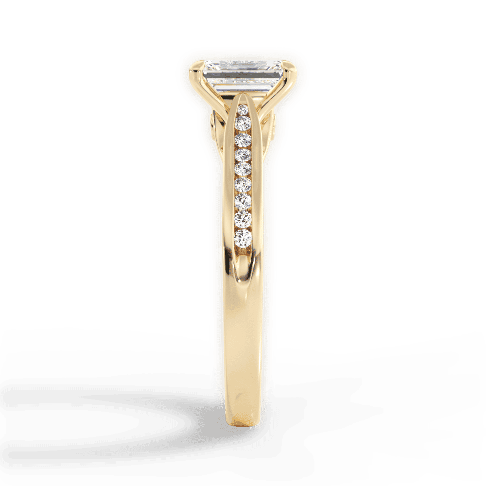 14kt Yellow Gold/18kt Yellow Gold/emerald/perspective