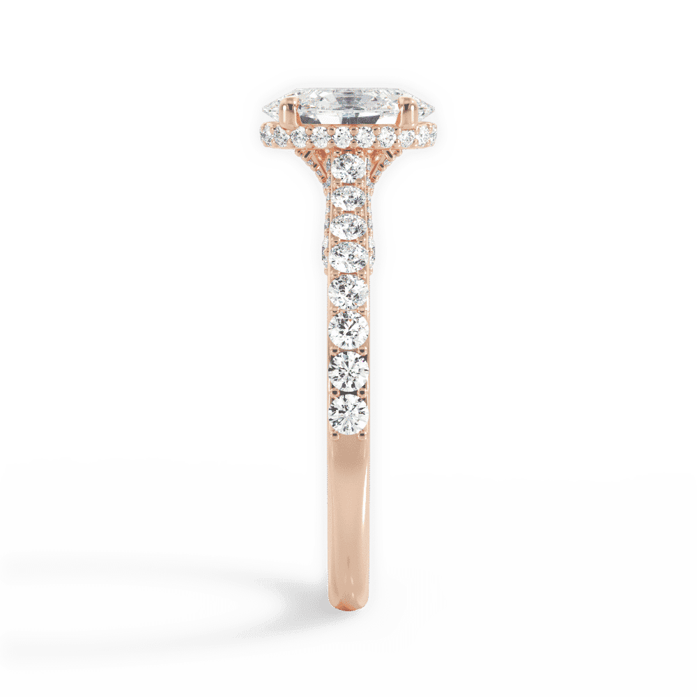 14kt Rose Gold/18kt Rose Gold/oval/perspective