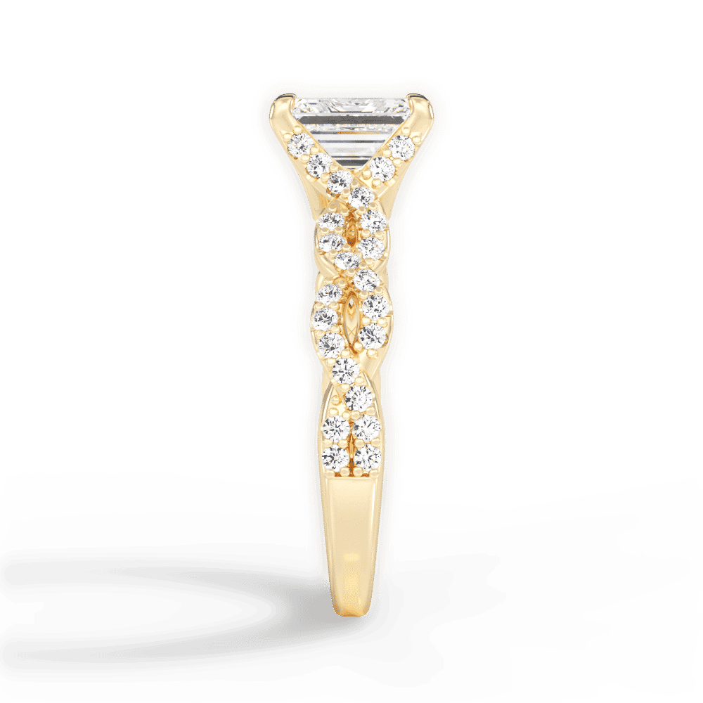 14kt Yellow Gold/18kt Yellow Gold/emerald/perspective