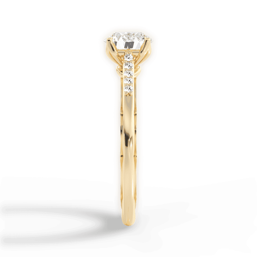 14kt Yellow Gold/18kt Yellow Gold/round/perspective