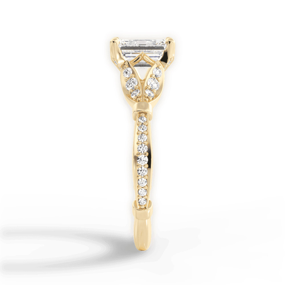 14kt Yellow Gold/18kt Yellow Gold/emerald/perspective