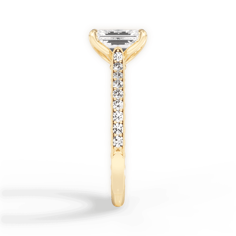 14kt Yellow Gold/18kt Yellow Gold/emerald/perspective