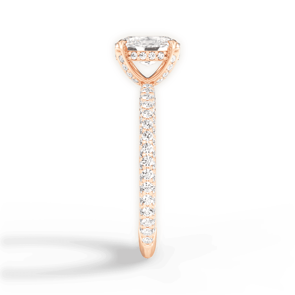 14kt Rose Gold/18kt Rose Gold/oval/perspective