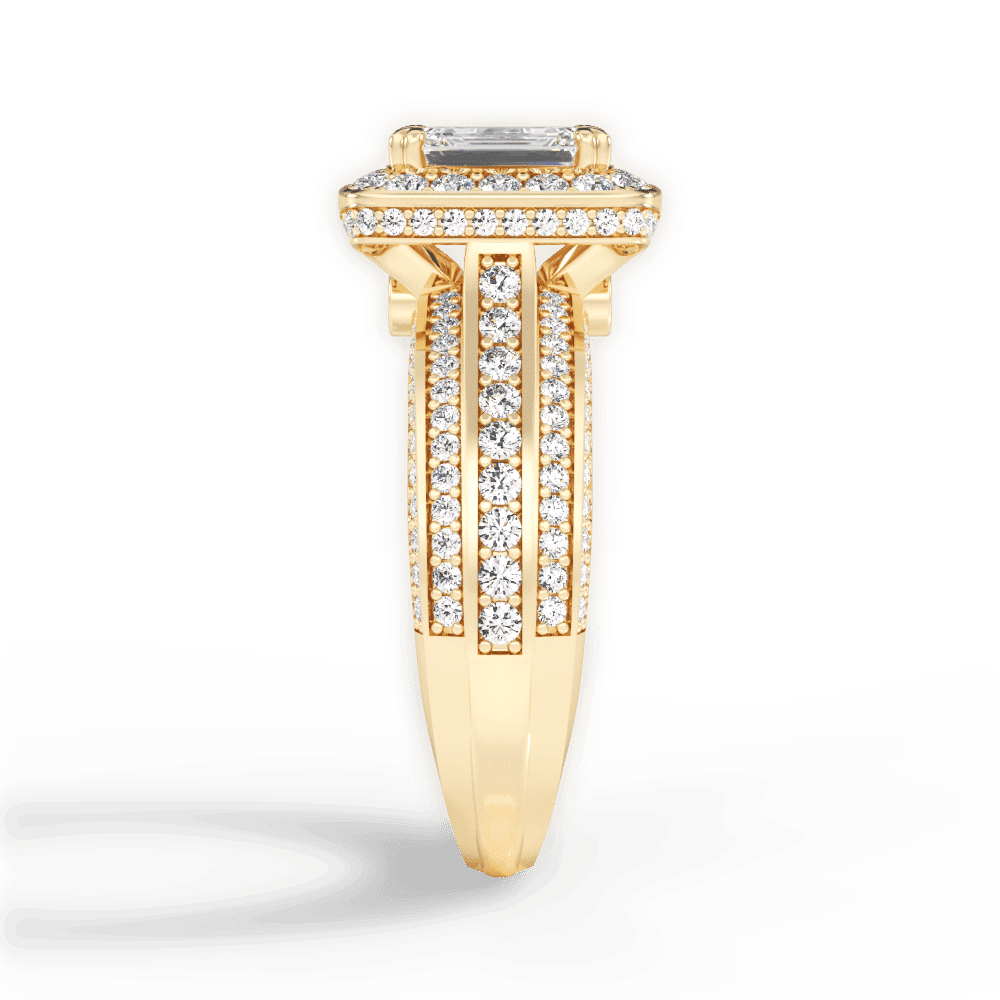 14kt Yellow Gold/18kt Yellow Gold/emerald/perspective
