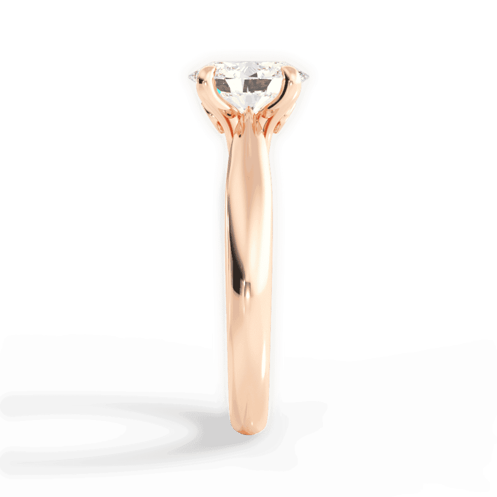 14kt Rose Gold/18kt Rose Gold/oval/perspective