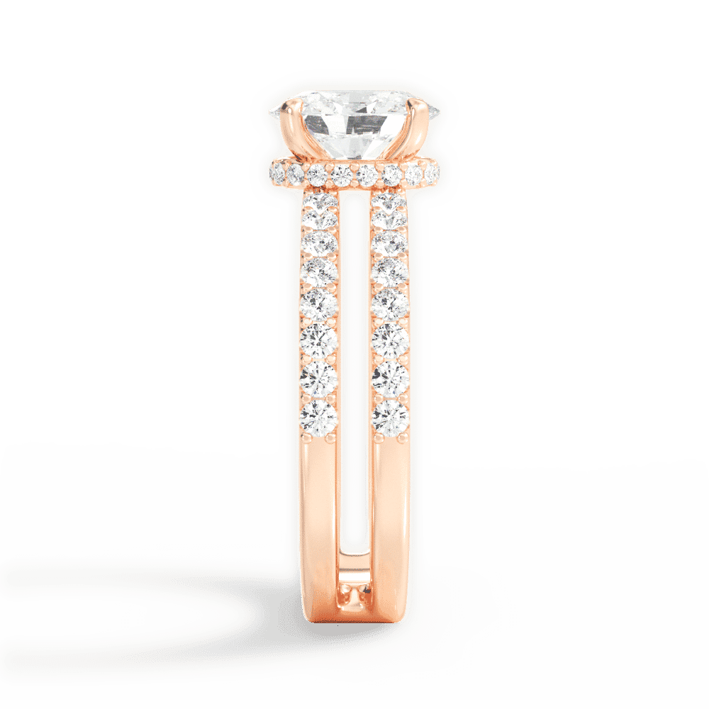 14kt Rose Gold/18kt Rose Gold/oval/perspective