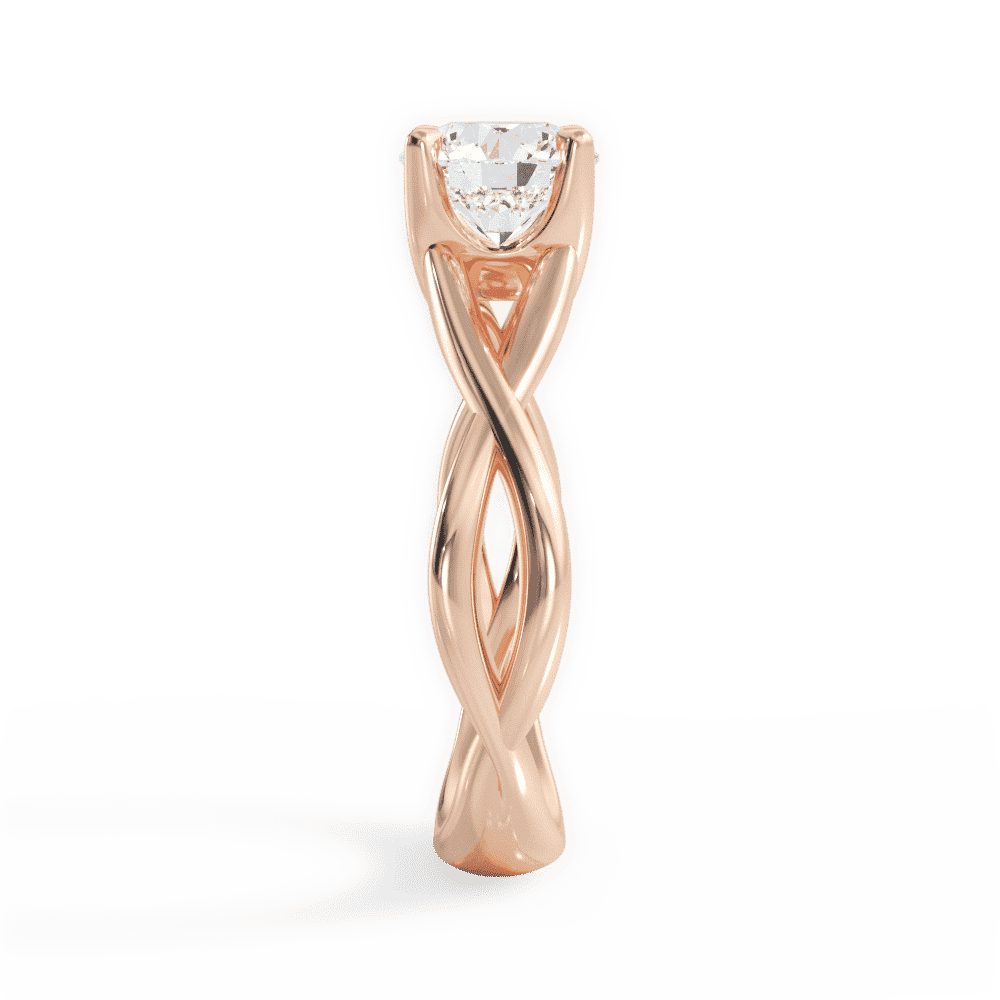 14kt Rose Gold/18kt Rose Gold/round/perspective