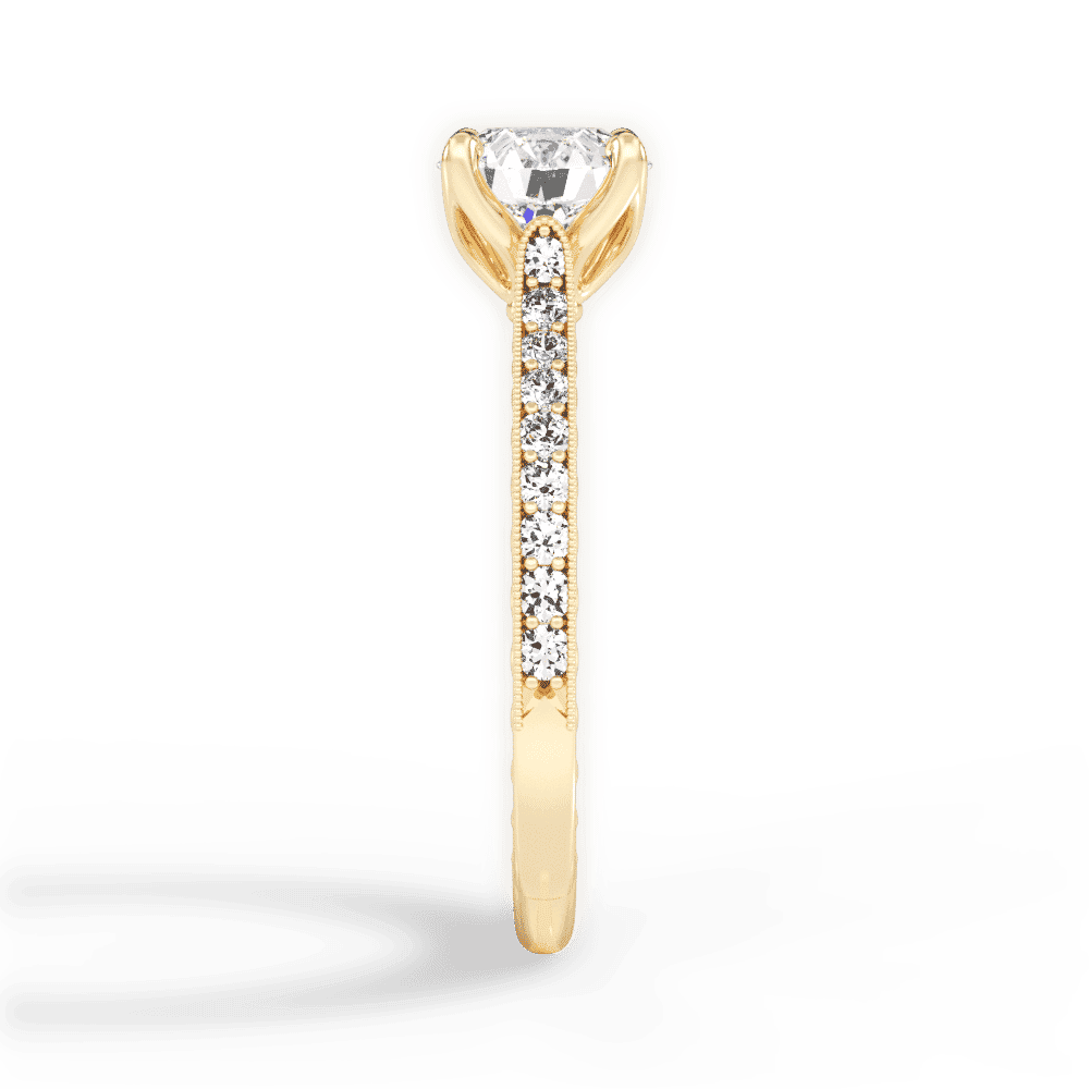 14kt Yellow Gold/18kt Yellow Gold/round/perspective