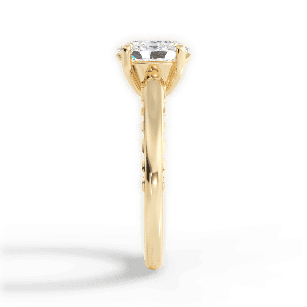 14kt Yellow Gold/18kt Yellow Gold/oval/perspective