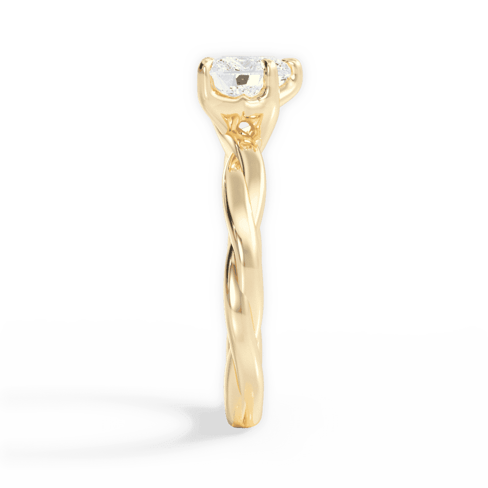 14kt Yellow Gold/18kt Yellow Gold/heart/perspective