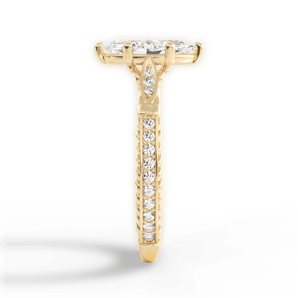 14kt Yellow Gold/18kt Yellow Gold/marquise/perspective