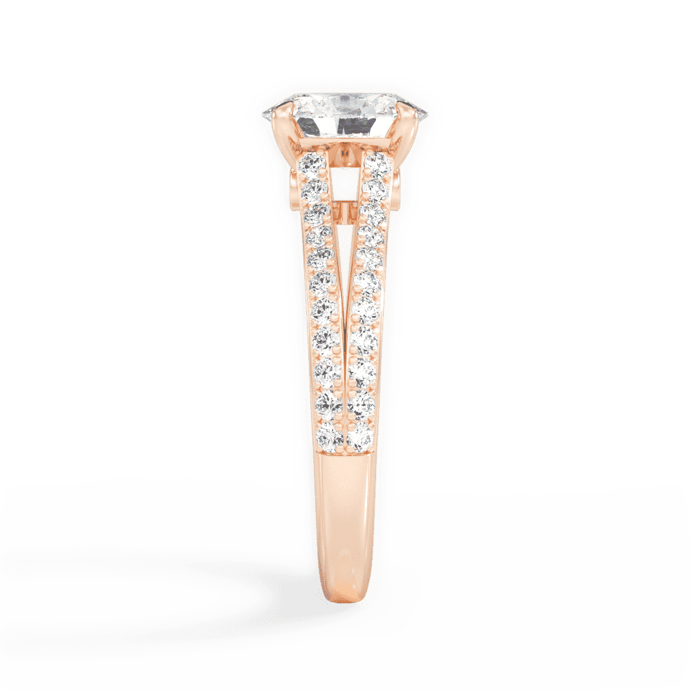 14kt Rose Gold/18kt Rose Gold/oval/perspective