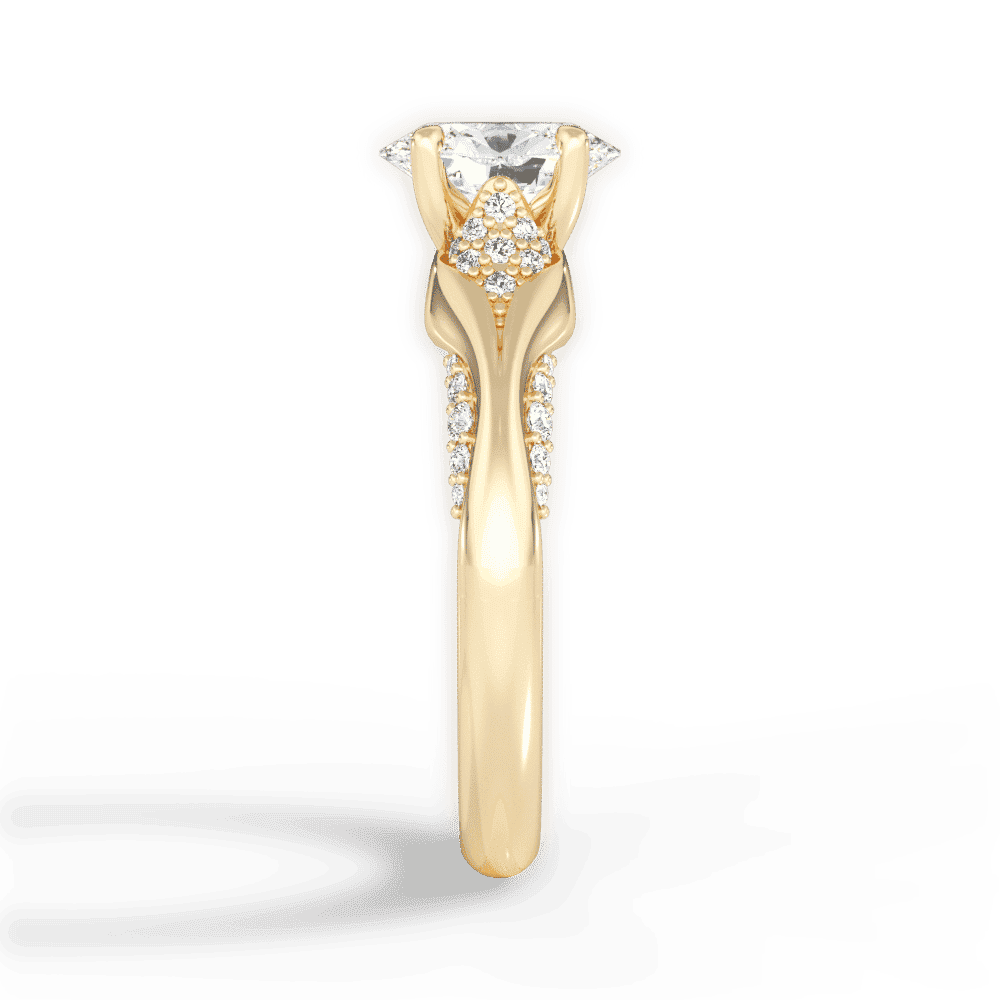 14kt Yellow Gold/18kt Yellow Gold/oval/perspective