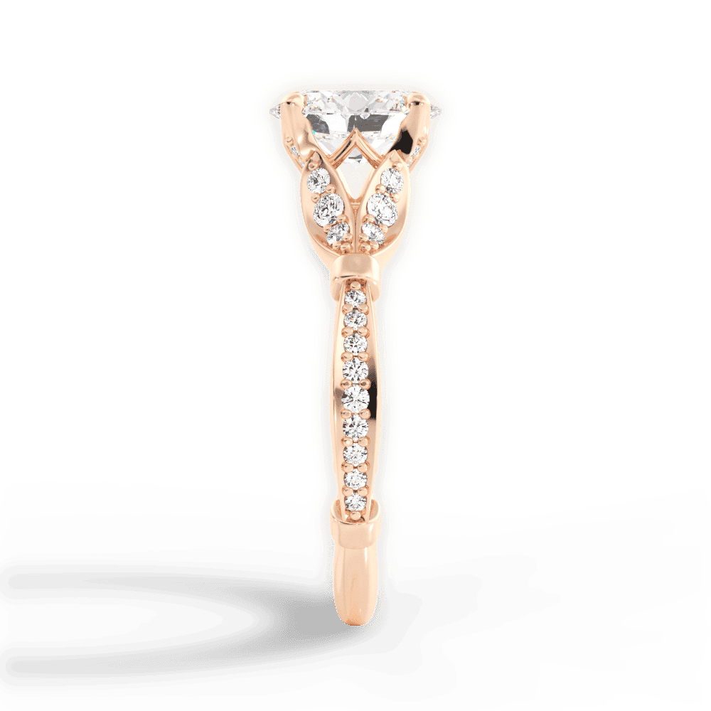 14kt Rose Gold/18kt Rose Gold/oval/perspective
