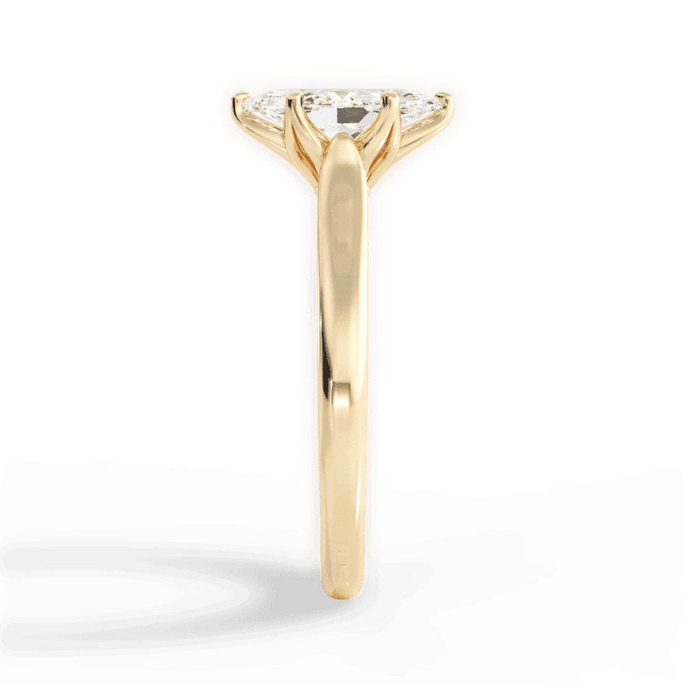 14kt Yellow Gold/18kt Yellow Gold/marquise/perspective